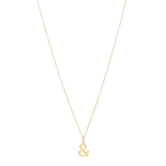 Tiffany & Co Ampersand Yellow Gold Necklace [RETIRED DESIGN]